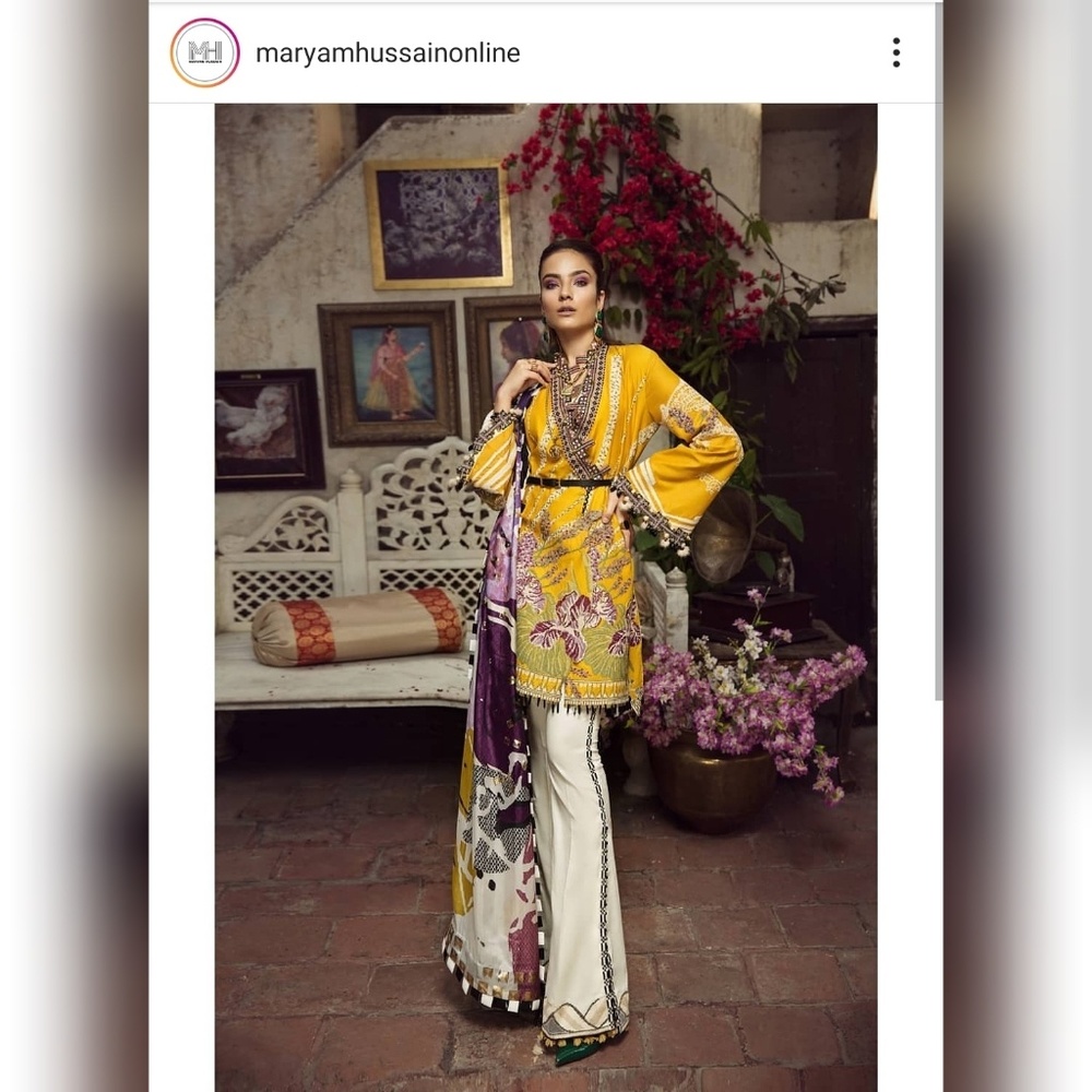 SOLD Maryam Hussain festive lawn